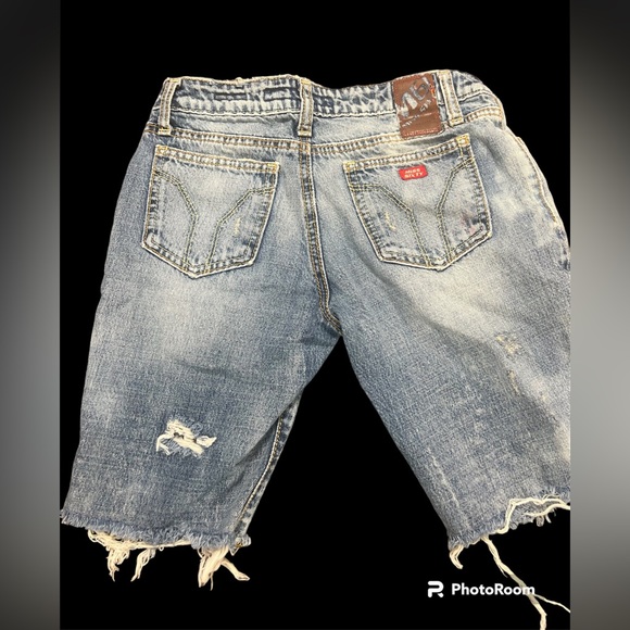 Miss Sixty Jeans Ripped Distressed Jean Shorts - 24 - Picture 12 of 16
